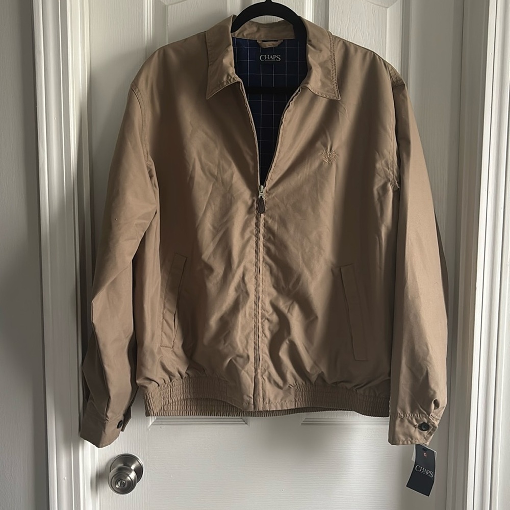 NWT Men’s Chaps Khaki Jacket, Size L